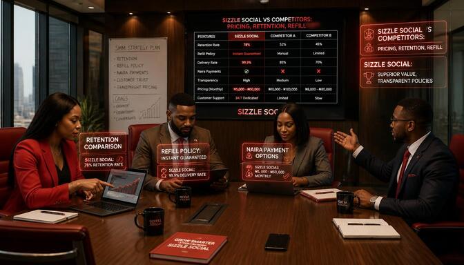 Nigerian business owners analyzing CNG Network alternatives for social media growth