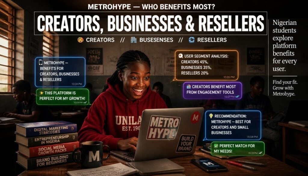 Metrohype best suited Nigerian creators infographic.