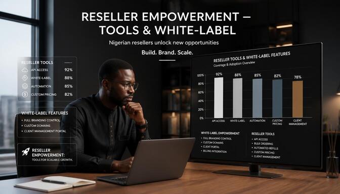 MySocialsBoost white-label features bar chart visualization