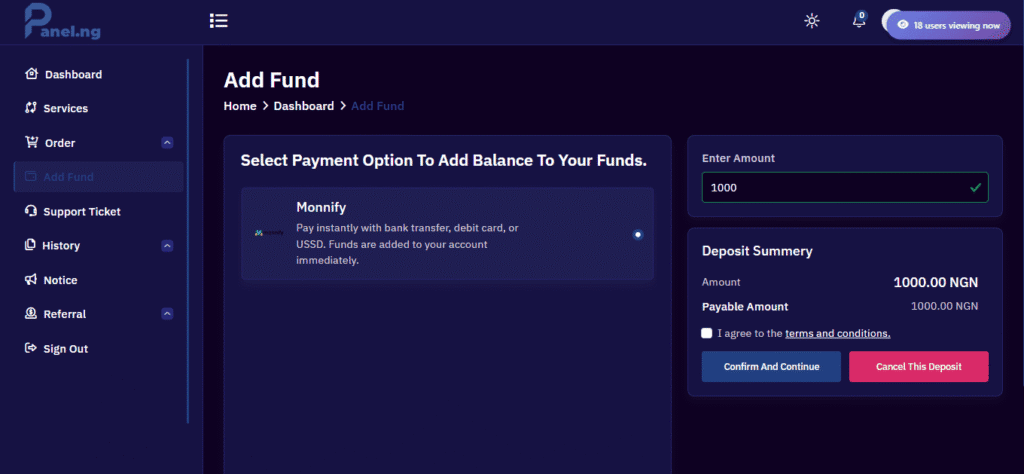Panel.ng payment options infographic Nigeria