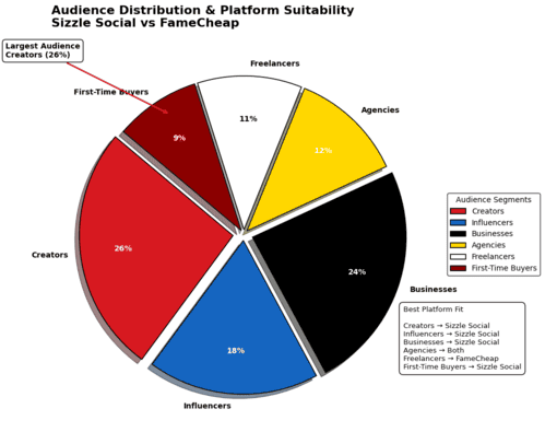 Pie chart showing user fit