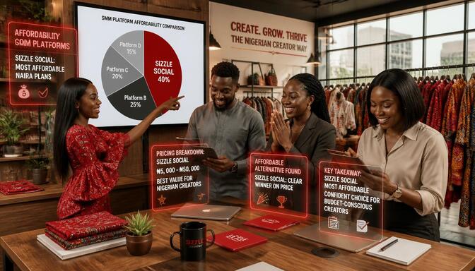 Pie chart showing pricing and affordability for African creators