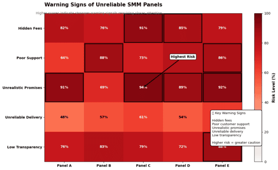 Warning Heatmap chart of Nigerian users