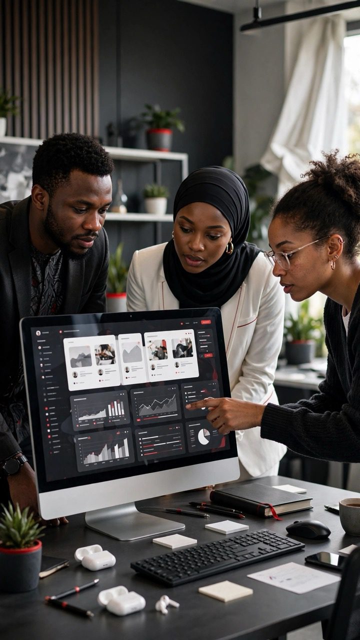 Nigerian digital agency managing client social growth campaigns through Sizzle Social