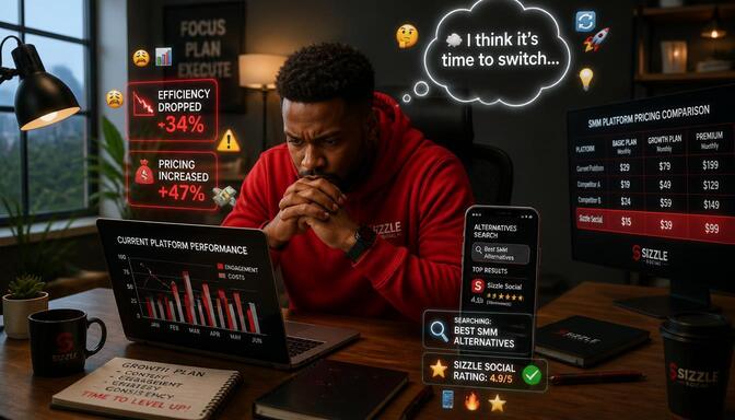 Frustrated Nigerian creator at office desk