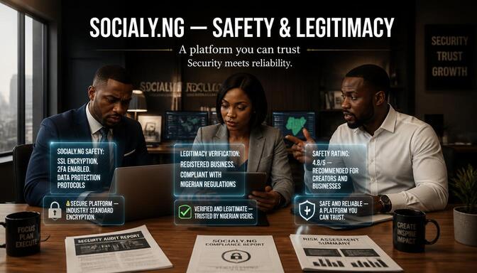 Socially.ng safety and legitimacy.