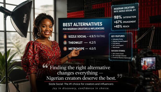Bar chart of alternatives for creators