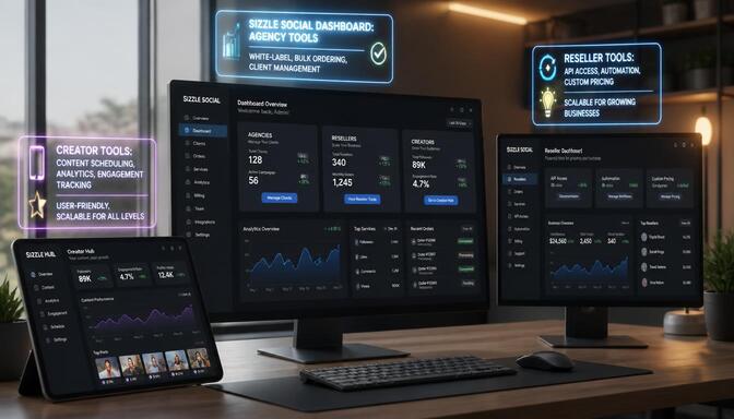 Screenshot of agency tools dashboard