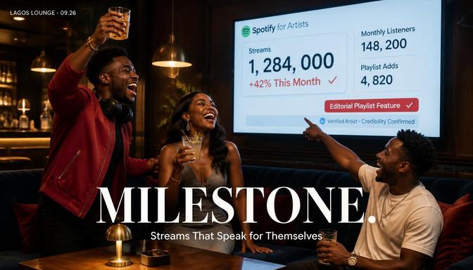Spotify stream and follower boost for artistes Nigeria