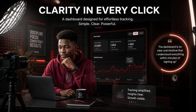 Screenshot of dashboard with real-time tracking chart