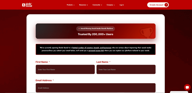 Account creation screenshot with Nigerian entrepreneurs