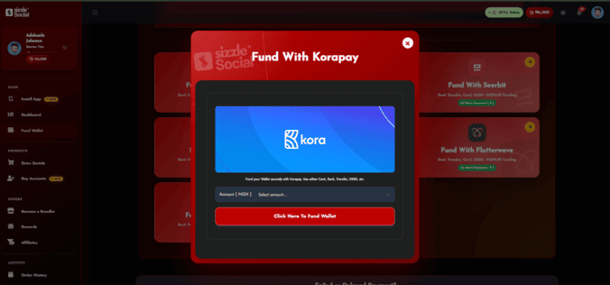 Infographic showing wallet funding process