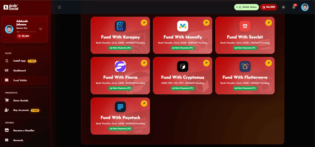 Cheapest SMM panels Nigeria wallet funding photo quote