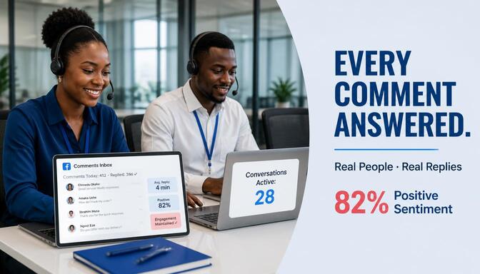 Responding to active Facebook comments Nigeria