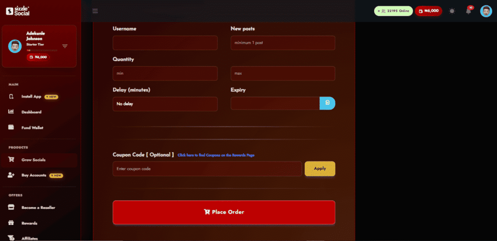 Screenshot of micro-test results