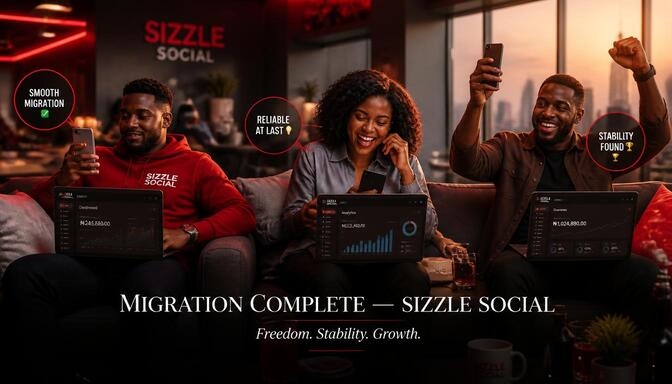 Best BovaSMM alternative Sizzle Social Nigeria migration visual