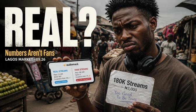 Afrobeat singers avoiding fake Audiomack stream bots Nigeria