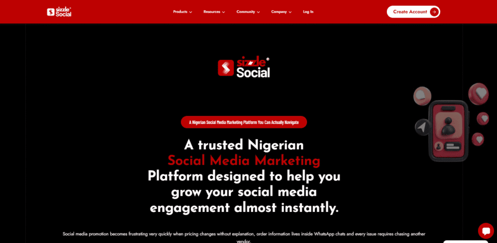 Student signing up for Sizzle Social dashboard