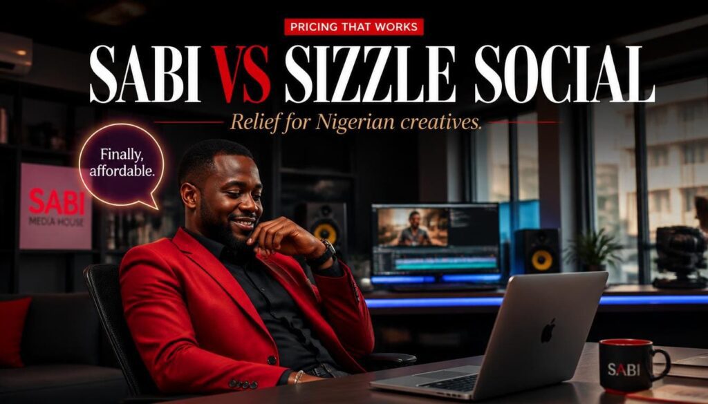 SABI vs Sizzle Social pricing concerns Nigeria with fashion designers