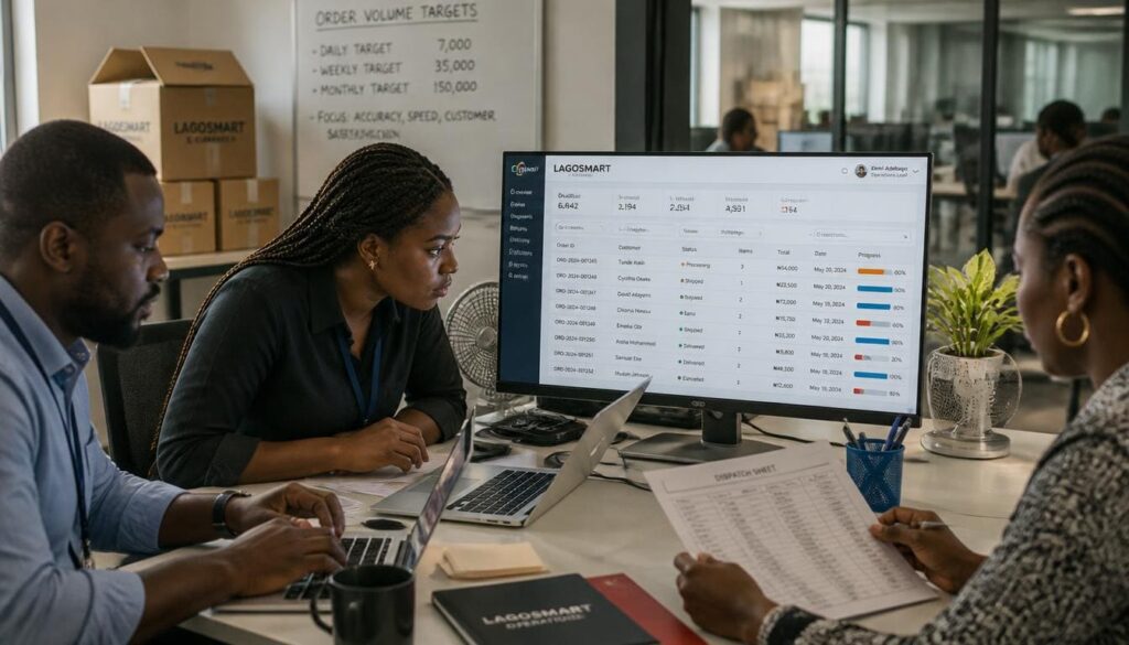 Real time tracking dashboard screenshot Nigeria.