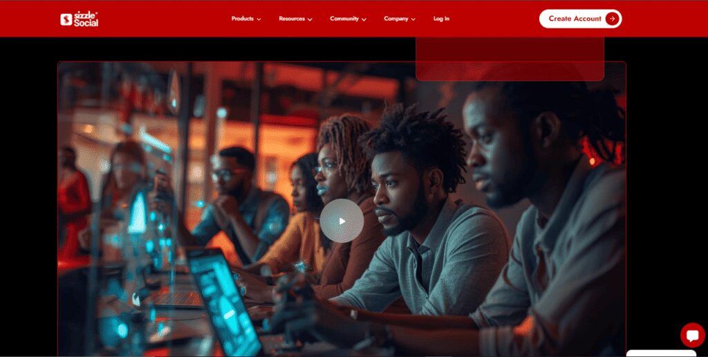 Screenshot of registration page
