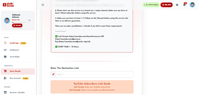 Nigerian creator attaching video URL securely