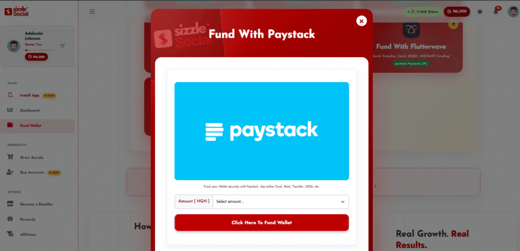 Funding naira wallet securely Nigeria.