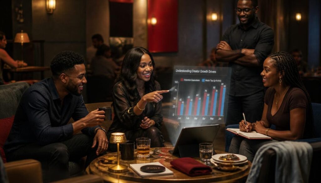 Sizzle Social retention bar chart Nigeria.