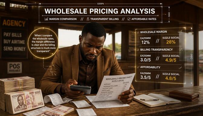 Sizzle Social wholesale pricing vs EaziSMM for Nigerian resellers