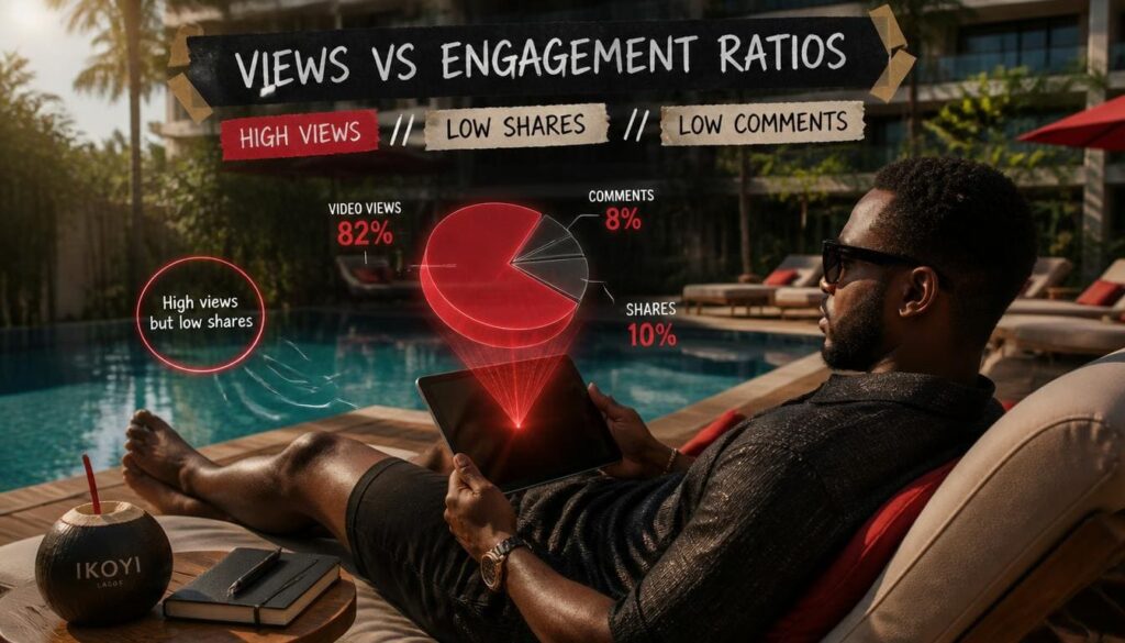 Ratio Analysis Of Views Vs Engagement From Instagram Views Growth Platform Data