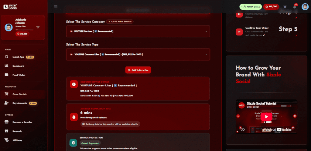 Comparison table outlining different YouTube like packages tailored to channel size and budget.