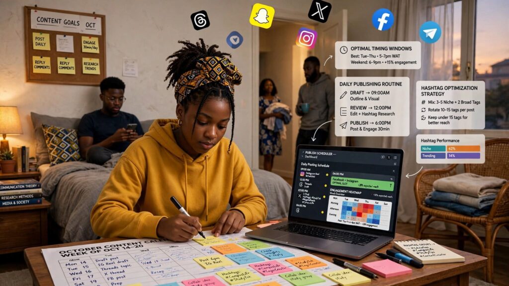 Infographic showing recovery steps when fake sites compromise social media accounts