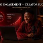 Professional Nigerian Content Creator Editing High Engaging Short Videos Inside Modern Lagos Digital Studio