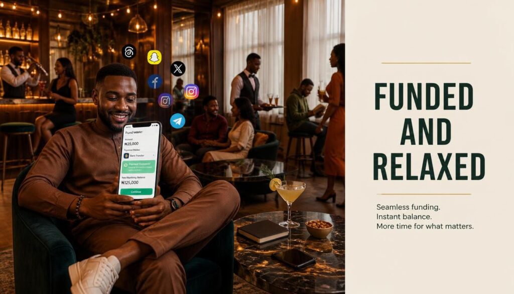 Local Nigerian customer completing online transaction using direct bank transfer methods