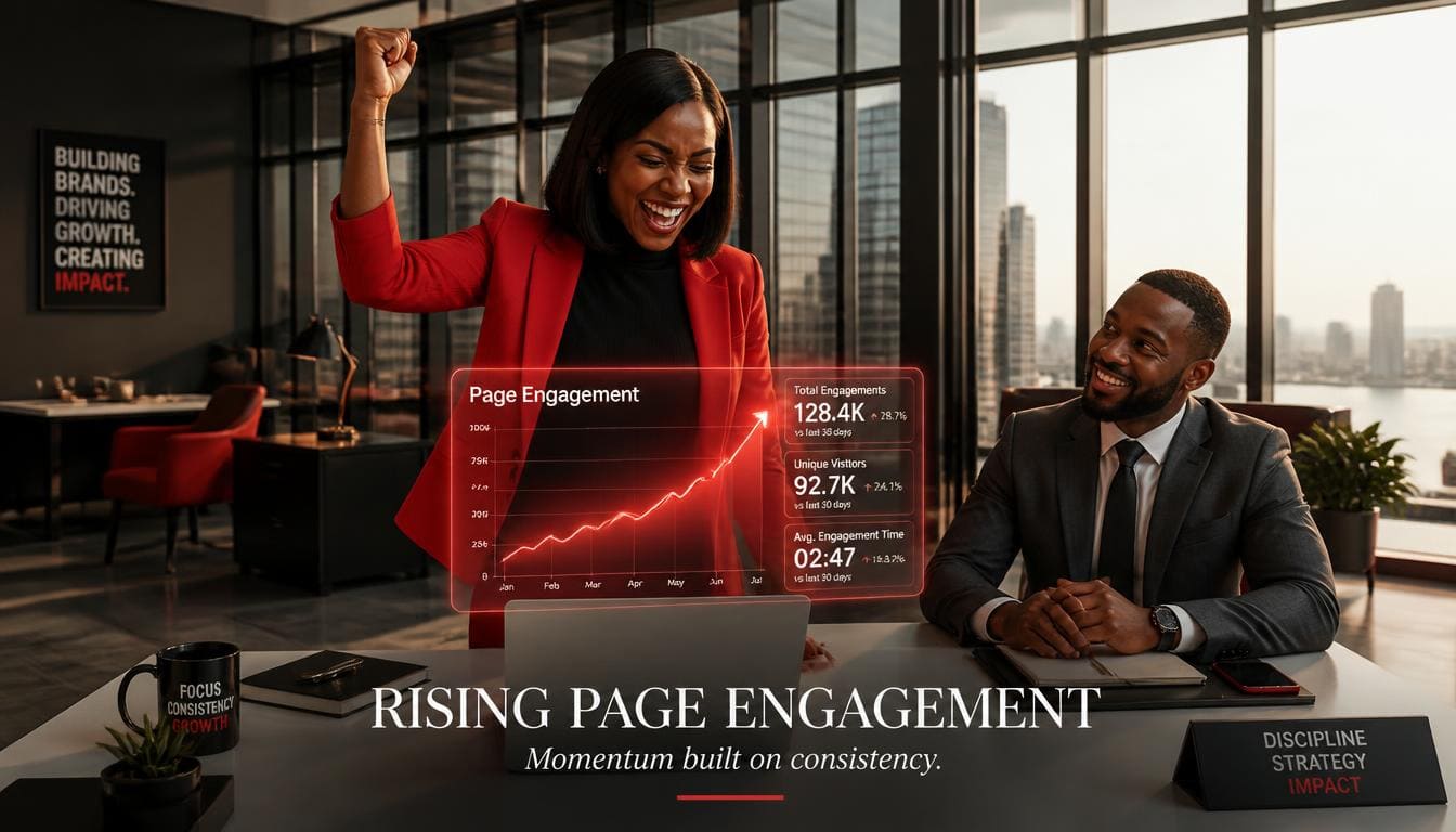 Nigerian Business Owner Smiling Brightly In A Modern Office