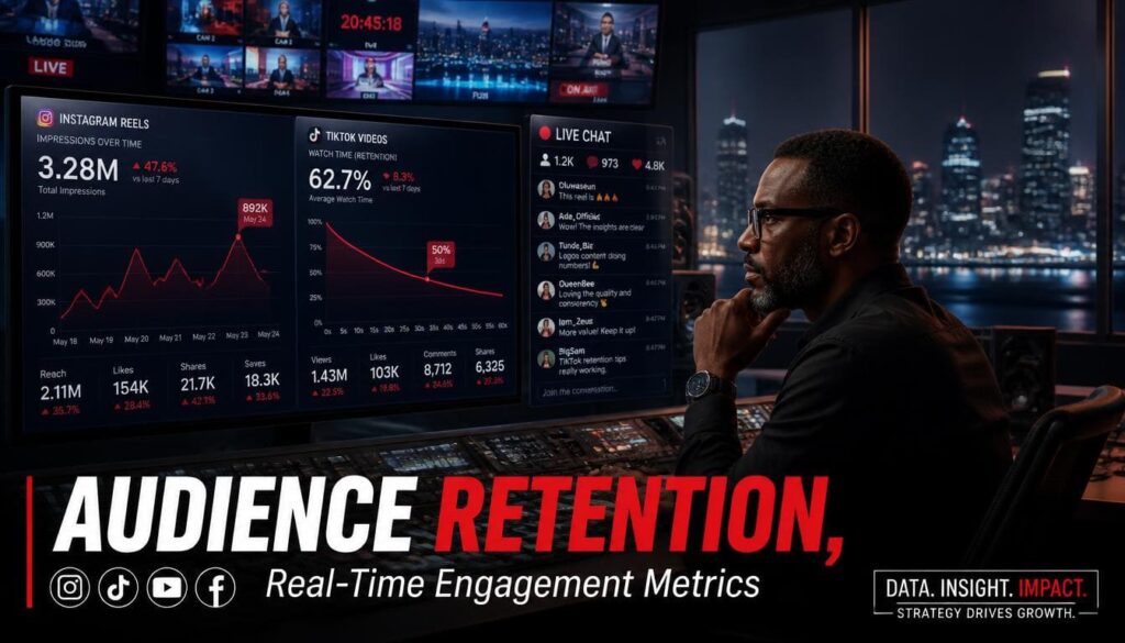 Visual Guide Comparing Instagram Reel Reach and TikTok Video Completion Metrics