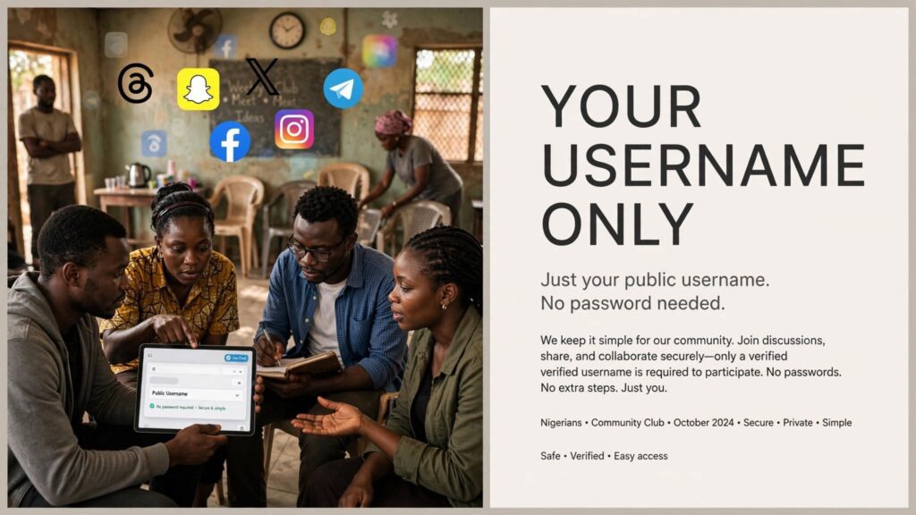 Screenshot showing secure login interface without password requests on growth tools