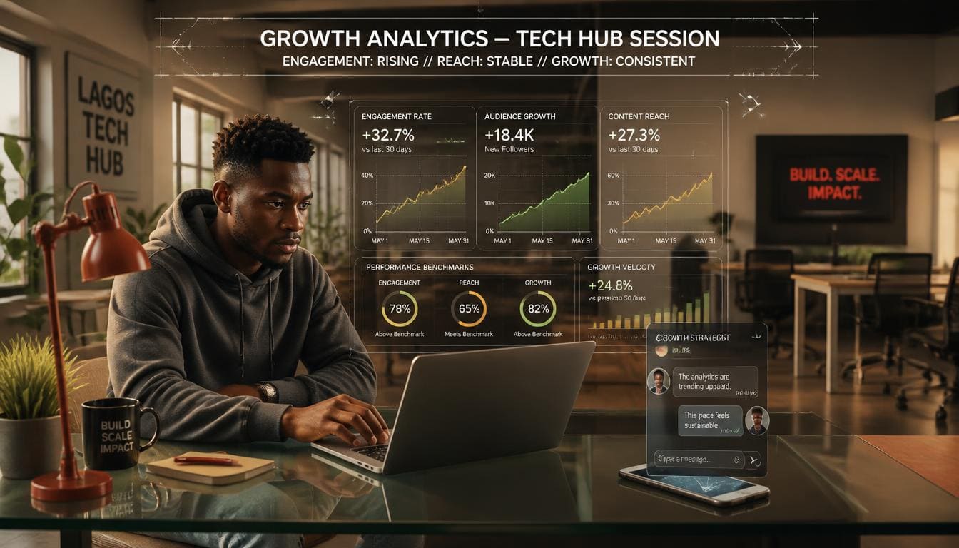 Sizzle Social dashboard showing social media growth tools for Nigerian creators and businesses