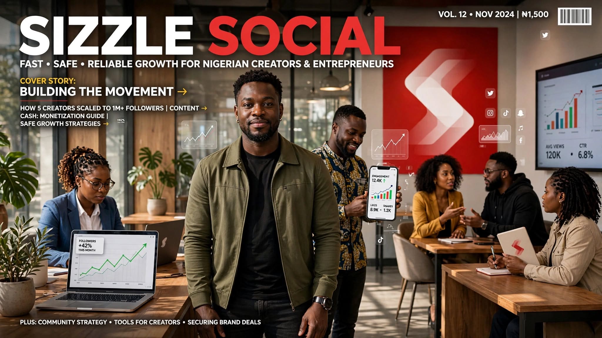 Sizzle Social digital growth platform empowering Nigerian creators and entrepreneurs with reliable social media promotion.