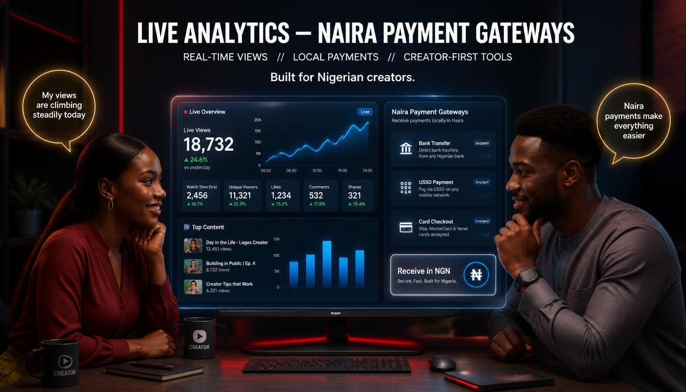Sizzle Social dashboard showing real-time video view metrics and affordable packages