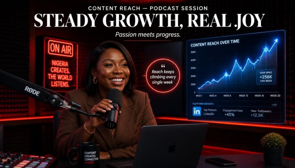 Creative strategist drafting high-value educational posts to consistently attract organic followers on professional networks