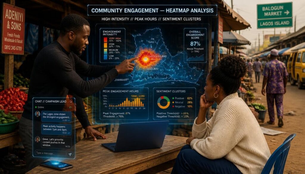 Infographic mapping collaborative creator partnerships and influencer marketing strategies in Nigeria.