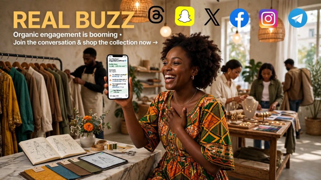 Professional social media boosting services adding credibility to an entrepreneur in Lagos