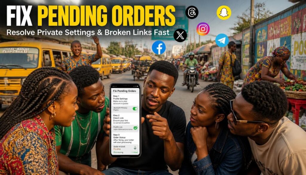 Short screen recording video demonstrating how to resolve pending orders caused by private accounts