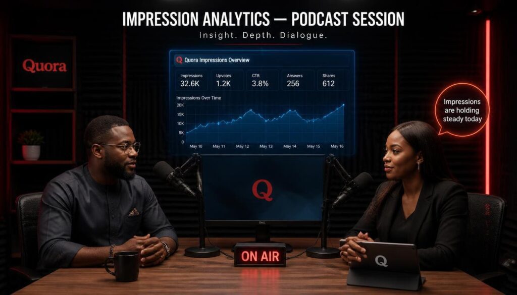 Screenshot of personal brand impression stats illustrating social proof loss from low reach
